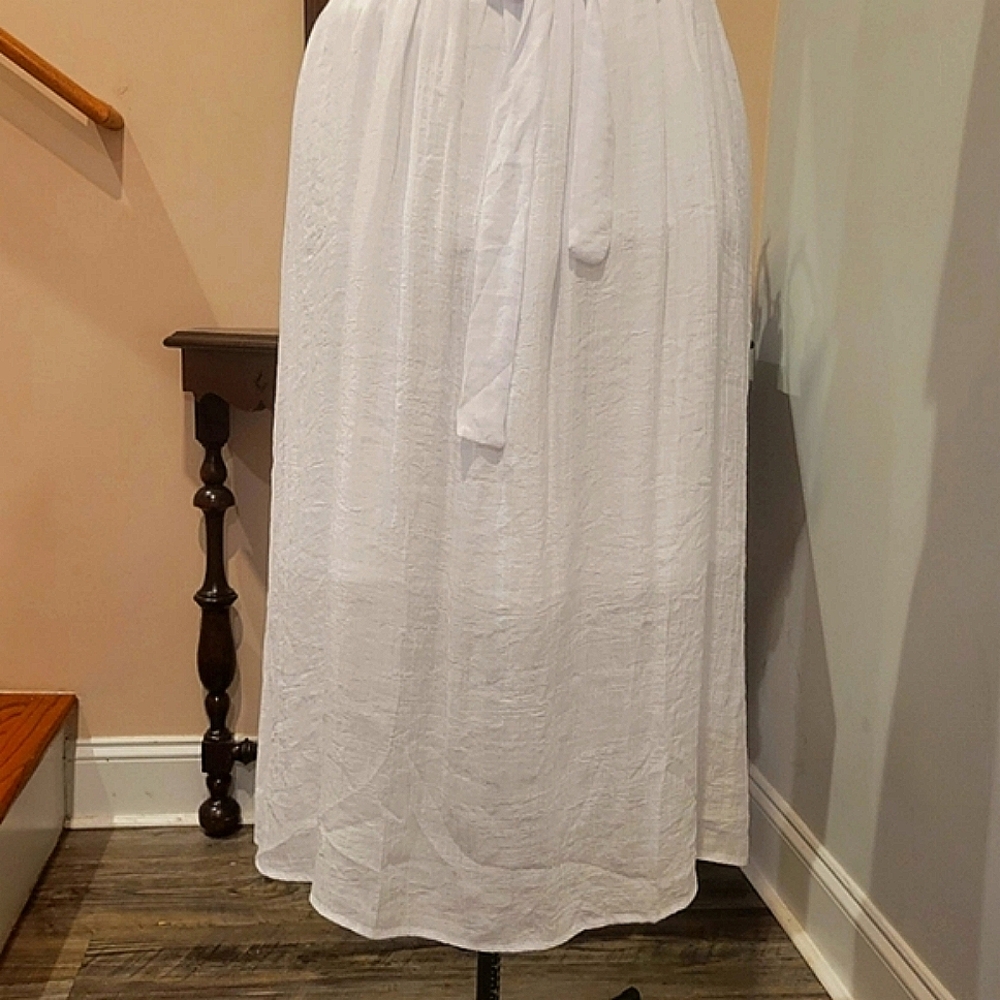 NWT 2X White Ruffly Dress - Picture 10 of 11